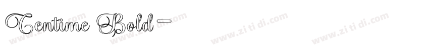 Centime Bold字体转换